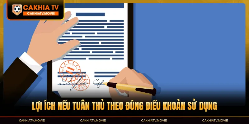 Lợi ích nếu tuân thủ theo đúng điều khoản sử dụng